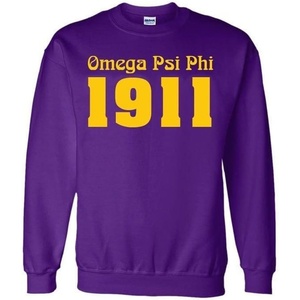 Omega Psi Phi Logo Crewneck Sweatshirt(Purple)
