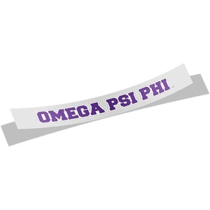 Omega Psi Phi Long Window Sticker