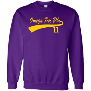 Omega Psi Phi Tail Crewneck Sweatshirts(Purple)