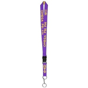 Omega Psi Phi Woven Lanyard W/Break Away