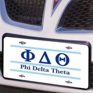 Phi Delta Theta Lettered Lines License Cover
