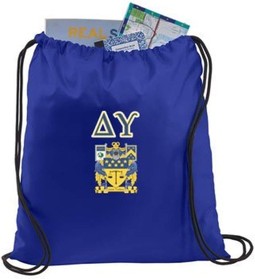 image:imageGreekgear Delta Upsilon Crest Shield Cinch Sack