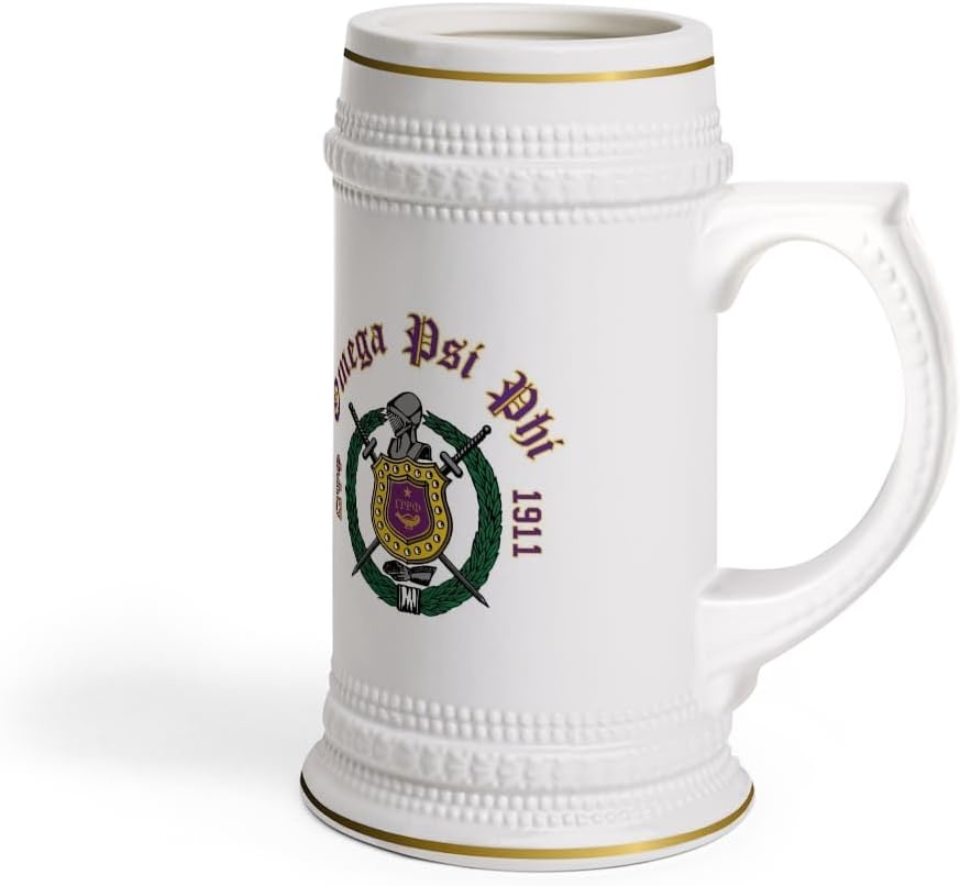 image:imageOmega Psi Phi Collectors Crest amp Year Ceramic Stein Tankard