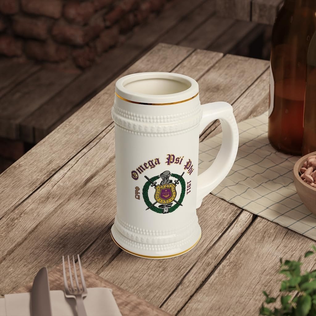 image:imageOmega Psi Phi Collectors Crest amp Year Ceramic Stein Tankard