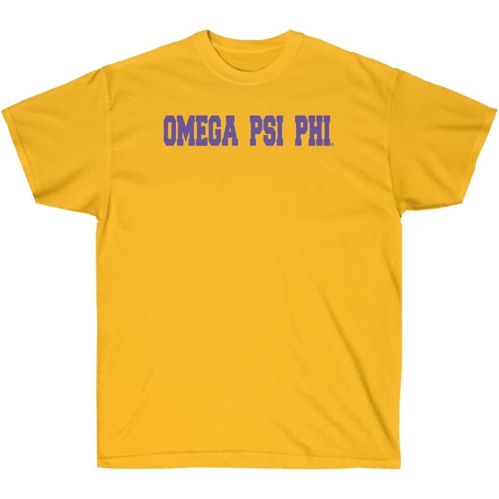 image:imageOmega Psi Phi College TShirtAthletic Gold