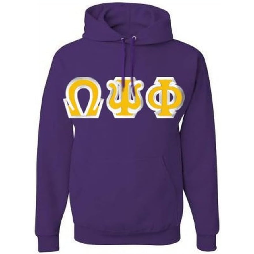 image:imageOmega Psi Phi Custom Twill Hooded SweatshirtPurple