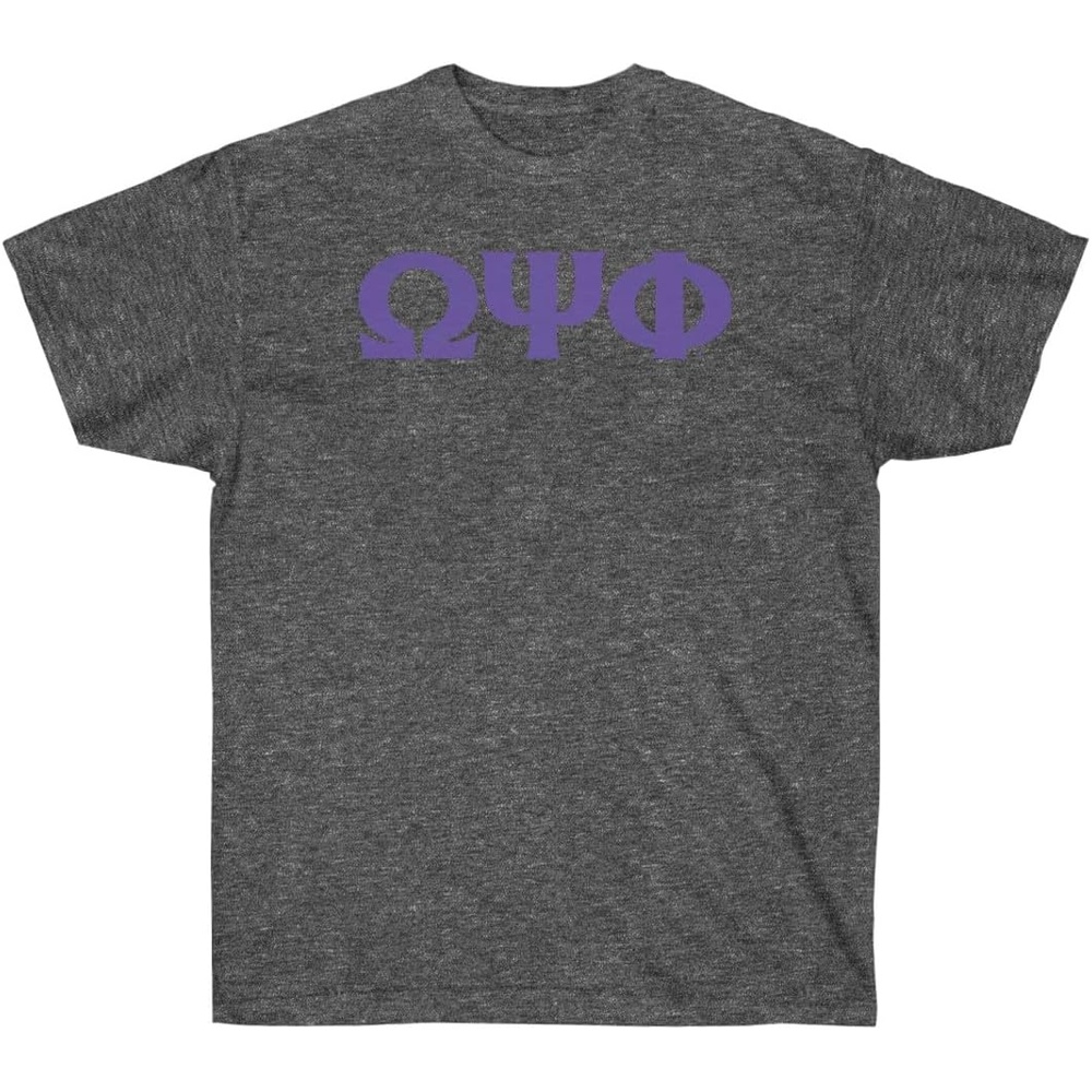 image:imageOmega Psi Phi Letter TShirtCharcoal Grey