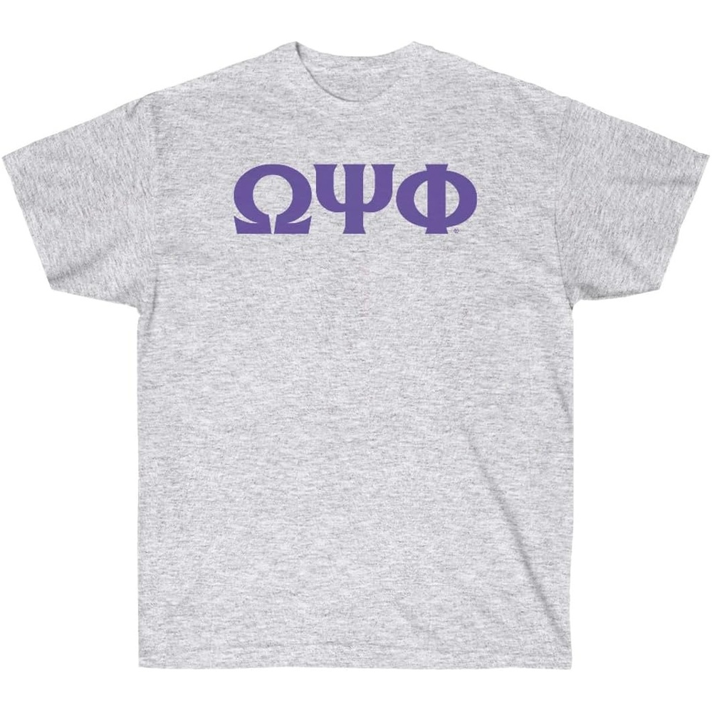 image:imageOmega Psi Phi Letter TShirtLight Grey