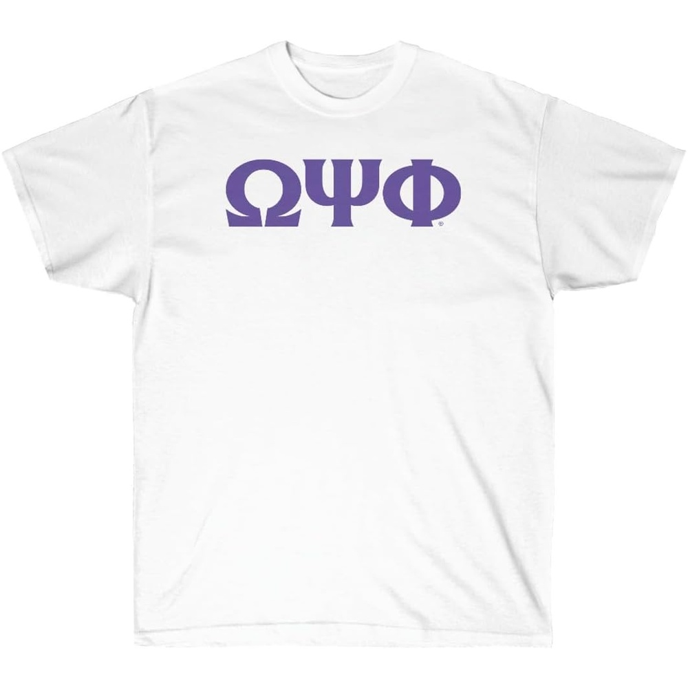 image:imageOmega Psi Phi Letter TShirtWhite
