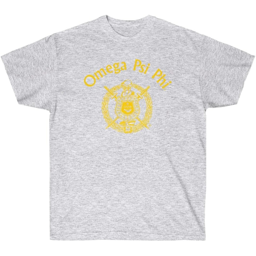 image:imageOmega Psi Phi Shield TeesLight Grey