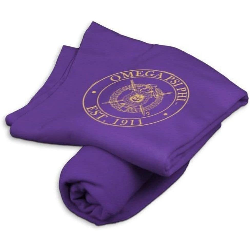 image:imageOmega Psi Phi Sweatshirt Blanket Purple