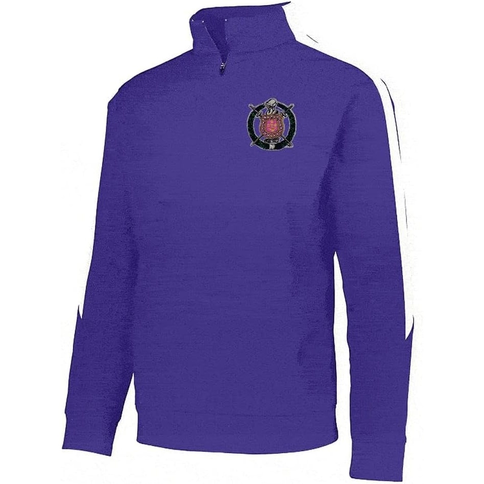 image:imageOmega Psi Phi World Famous Greek Crest Shield Medalist PulloverPurpleWhite