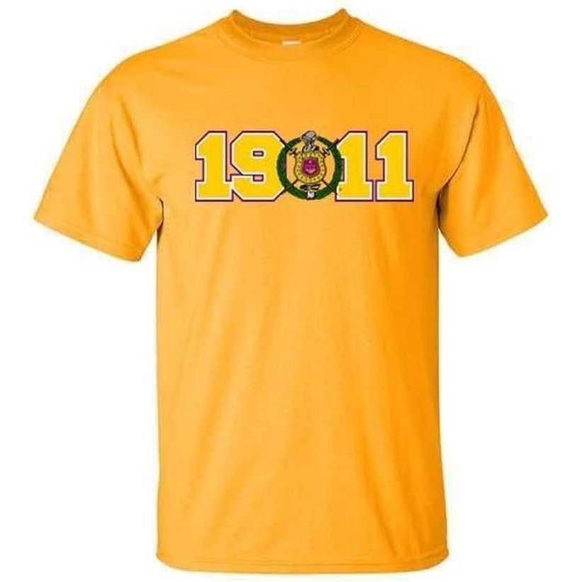 image:imageOmega Psi Phi Year Crest TeeGold
