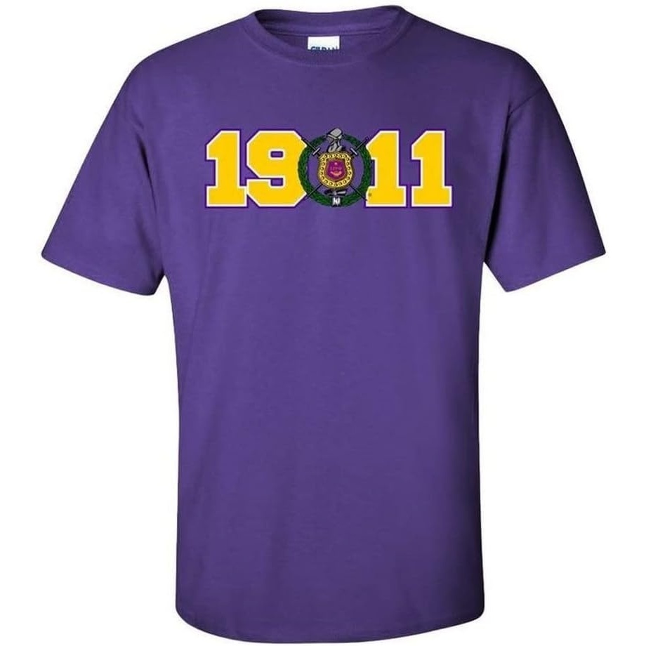 image:imageOmega Psi Phi Year Crest TeePurple
