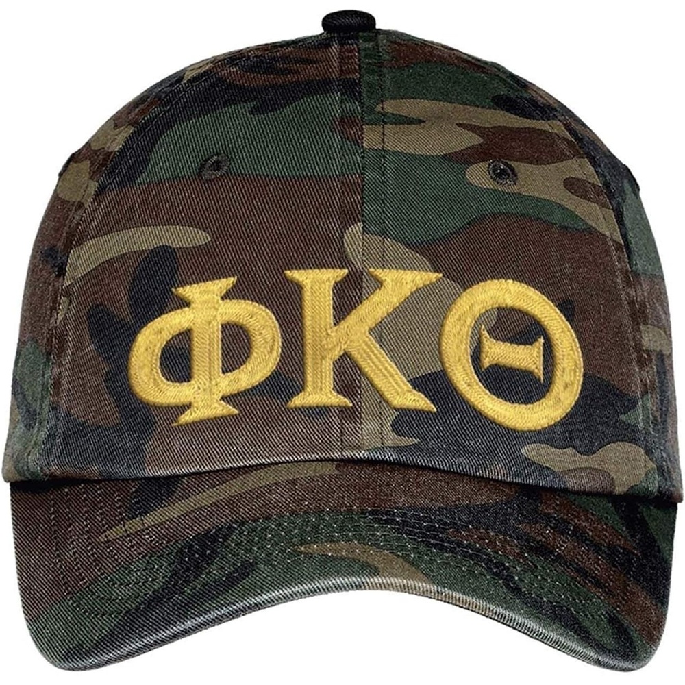 image:imagePhi Kappa Theta Lettered Camouflage Hat Military Camo