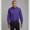 Omega Psi Phi Crest – Shield Long Sleeve Oxford Small Purple/Light Stone