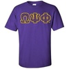Omega Psi Phi Fraternity Crest – Shield Twill Letter Tee(Purple)