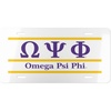 Omega Psi Phi Lettered Lines License Covers