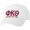 Personalized Phi Kappa Theta Greek Line Hat(White)