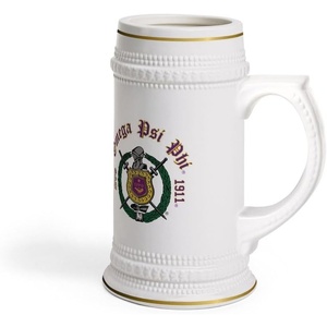 Omega Psi Phi Collectors Crest & Year Ceramic Stein Tankard