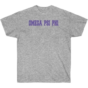 Omega Psi Phi College T-Shirt(Sports Grey)