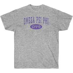 Omega Psi Phi Group T-Shirt(Sports Grey)