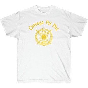 Omega Psi Phi Shield Tees(White)