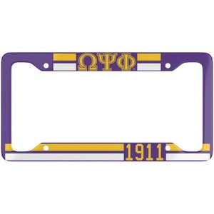 Omega Psi Phi Year License Plate Frames