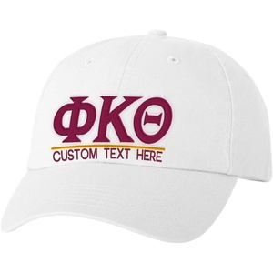 Personalized Phi Kappa Theta Greek Line Hat(White)