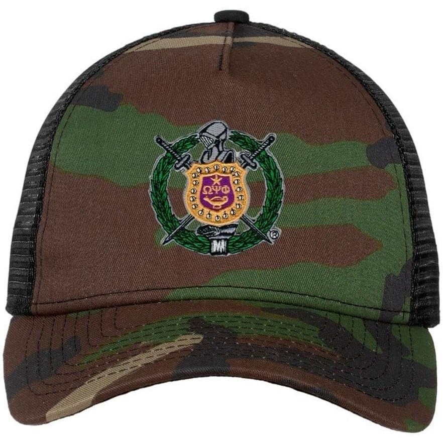 image:imageOmega Psi Phi Crest Shield Camouflage New Era Military Camo