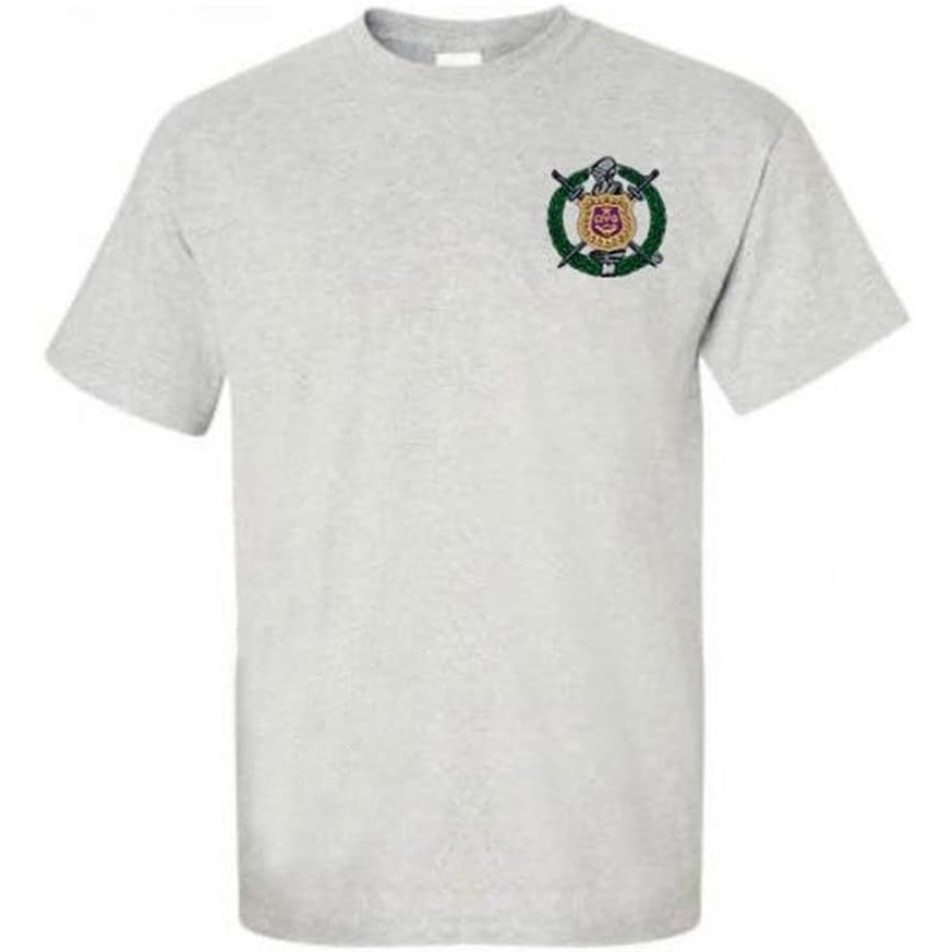 image:imageOmega Psi Phi Crest Shield Emblem ShirtSports Grey