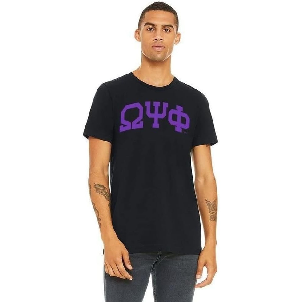 image:imageOmega Psi Phi Greek Lettered Arch TShirtBlack