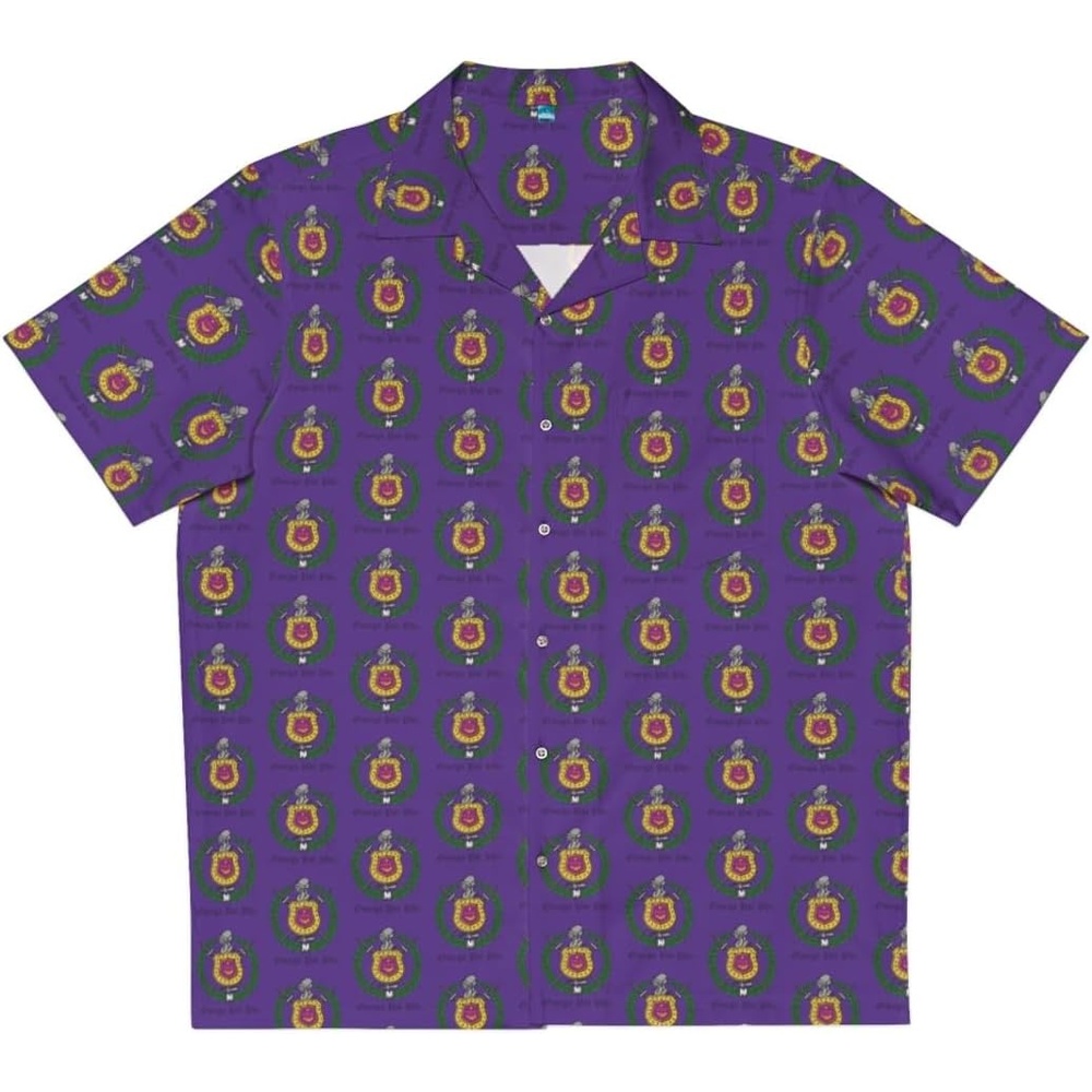 image:imageOmega Psi Phi Hawaiian Shirt XXLarge Purple