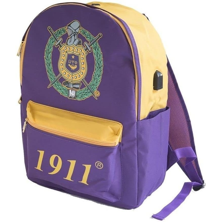 image:imageOmega Psi Phi USB Port Backpack