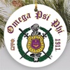 Omega Psi Phi Ceramic Ornaments Circle(Round)