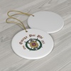 Omega Psi Phi Ceramic Ornaments Circle(Round)
