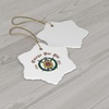 Omega Psi Phi Ceramic Ornaments Circle(Snowflake)