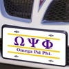 Omega Psi Phi Lettered Lines License Cover