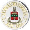 Alpha Chi Omega Circle Crest – Shield Decal