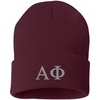 Greekgear Alpha Phi Greek Letter Knit Cap Maroon