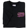 Men’s Omega Psi Phi T-Shirt Letters and Splash(Black)