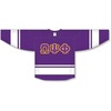 Omega Psi Phi Breakaway Lettered Hockey Jersey(Purple/White)