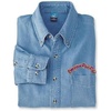 Omega Psi Phi Denim Shirt – Script Letters(Blue Jean)