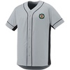 Omega Psi Phi Fraternity Crest – Shield Slugger Baseball Jersey(Silver/Black)