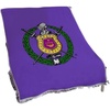 Omega Psi Phi Full Color Crest Afghan Blanket Throw Purple