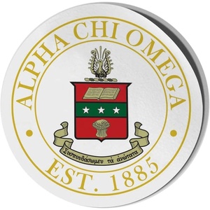 Alpha Chi Omega Circle Crest – Shield Decal