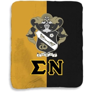 Greekgear Sigma Nu Two Tone Sherpa Lap Blanket