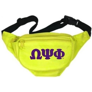 Omega Psi Phi Fanny Pack Neon Yellow