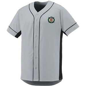 Omega Psi Phi Fraternity Crest – Shield Slugger Baseball Jersey(Silver/Black)
