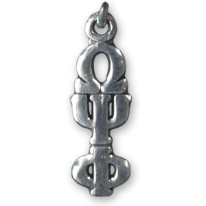 Omega Psi Phi Jewelry Lavalieres Silver